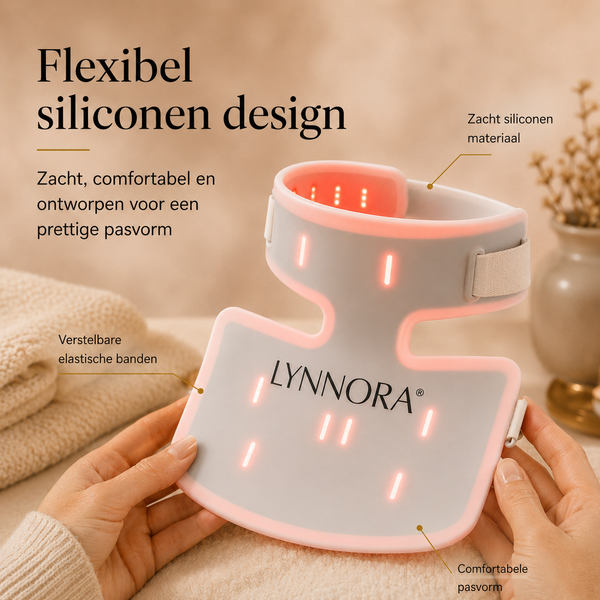 Lynnora Red Light Therapy Nek & Décollétagemasker - Lynnora