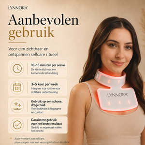 Lynnora Red Light Therapy Nek & Décollétagemasker - Lynnora