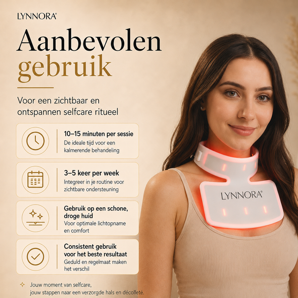 Lynnora Red Light Therapy Nek & Décollétagemasker - Lynnora