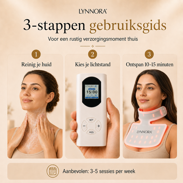 Lynnora Red Light Therapy Nek & Décollétagemasker - Lynnora