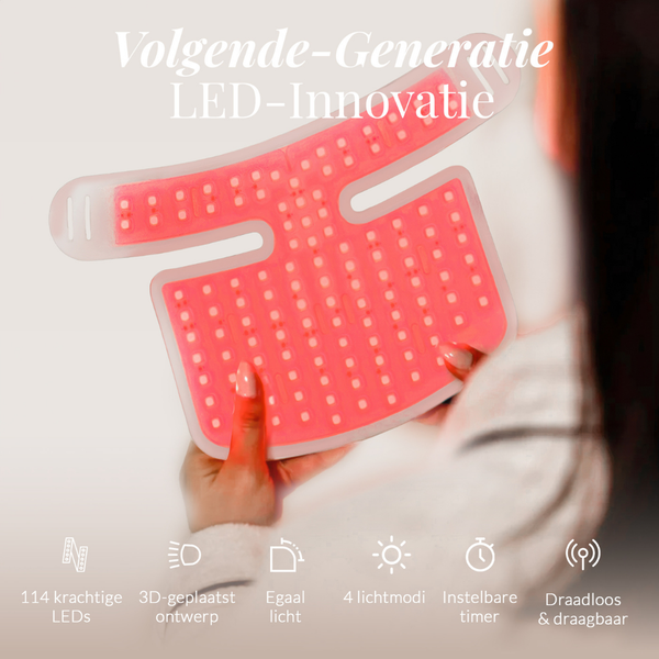 Lynnora Red Light Therapy Nek & Décollétagemasker